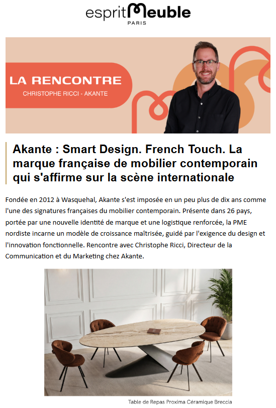 ESPRIT MEUBLE SEPTEMBRE 2026